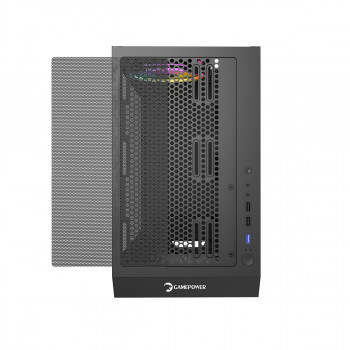 GAMEPOWER FLEX 4xARGB BLACK GAMING KASA